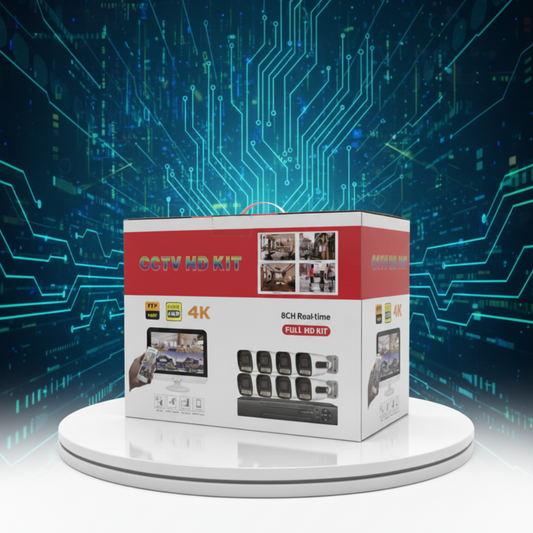 Kit de Surveillance Complet 4K/5MP - Système de Sécurité 8 Caméras HD AHD avec DVR