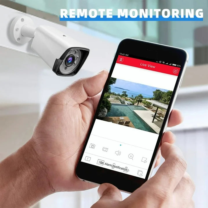 Kit de Surveillance Complet 4K/5MP - Système de Sécurité 8 Caméras HD AHD avec DVR