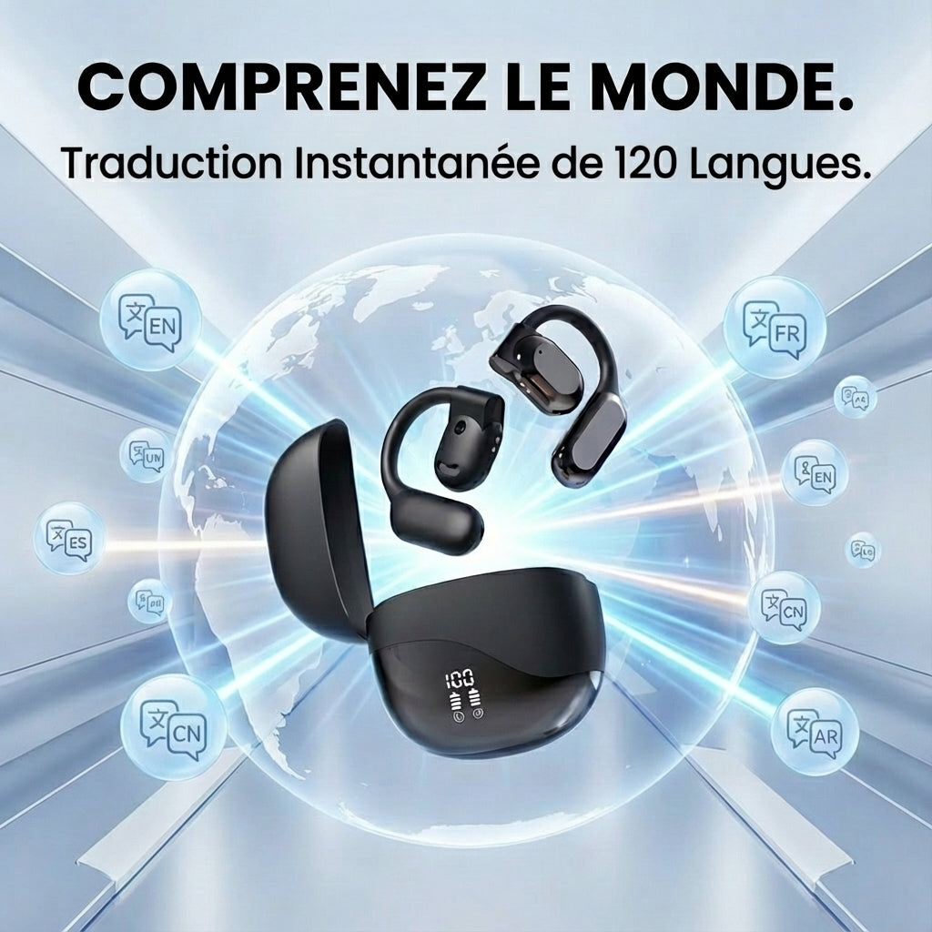 OWS M62 - Écouteurs de Traduction IA (+120 Langues)